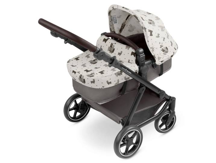 ABC Design Puppenwagen 2025, Graubraun, 45x67x62 cm, EN 1888, für alle gängigen Puppen geeignet, Sicherheitsgurt, platzsparend verstaubar, verstellbares Dach, höhenverstellbar, zusammenklappbar, Verdeck, Spielzeug, Kinderspielzeug, Puppen & Puppenzubehör, Puppenwagen
