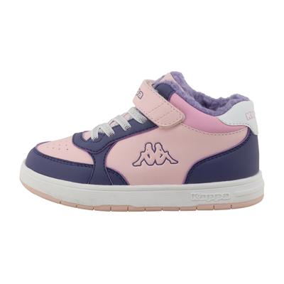 Sneaker KAPPA "KORA", Mädchen, Gr. 33, Synthetik, rosa (rose, flieder), Schuhe Sneaker, Winterschuhe, gefüttert
