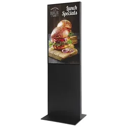 Showdown Displays Digitale Infostele einseitig 43" rahmenlos schwarz, 57.5x181.3x46 cm