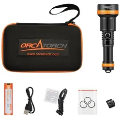 OrcaTorch - ZD710 MK2 - Zoombare Tauchlampe, max. 1500 Lumen