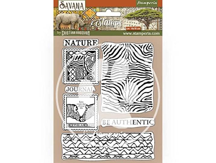 Stamperia - HD Rubber Stempel - Savana Zebra Texture