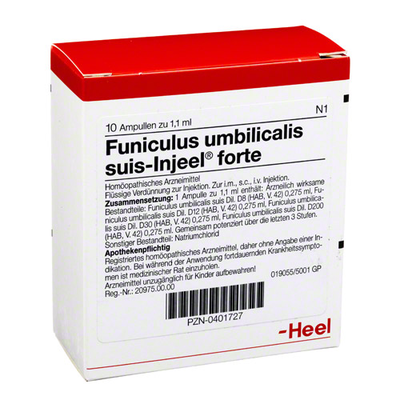 Biologische Heilmittel Heel GmbH FUNICULUS UMBILICALIS suis Injeel forte Ampullen 10 St 00401727