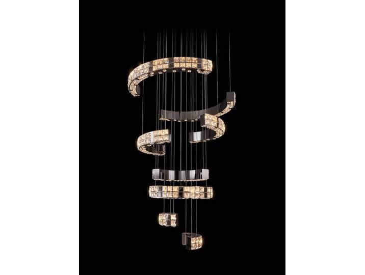 Géométrie pièces sombres LED Dimmable plafond Lustre éclairage Lustre Suspension Luminaire Lampen pour salon escalier