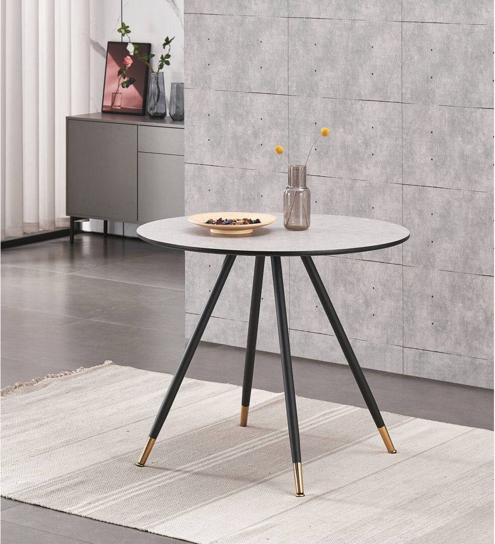 George Oliver Gustine Round Dining Table Grey