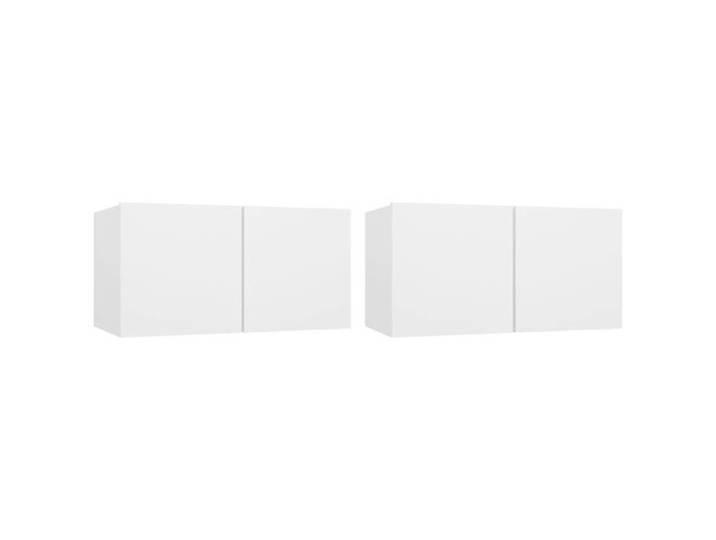 Ensemble de Meubles TV suspendus 2 pcs - Blanc 60x30x30 cm LL97160
