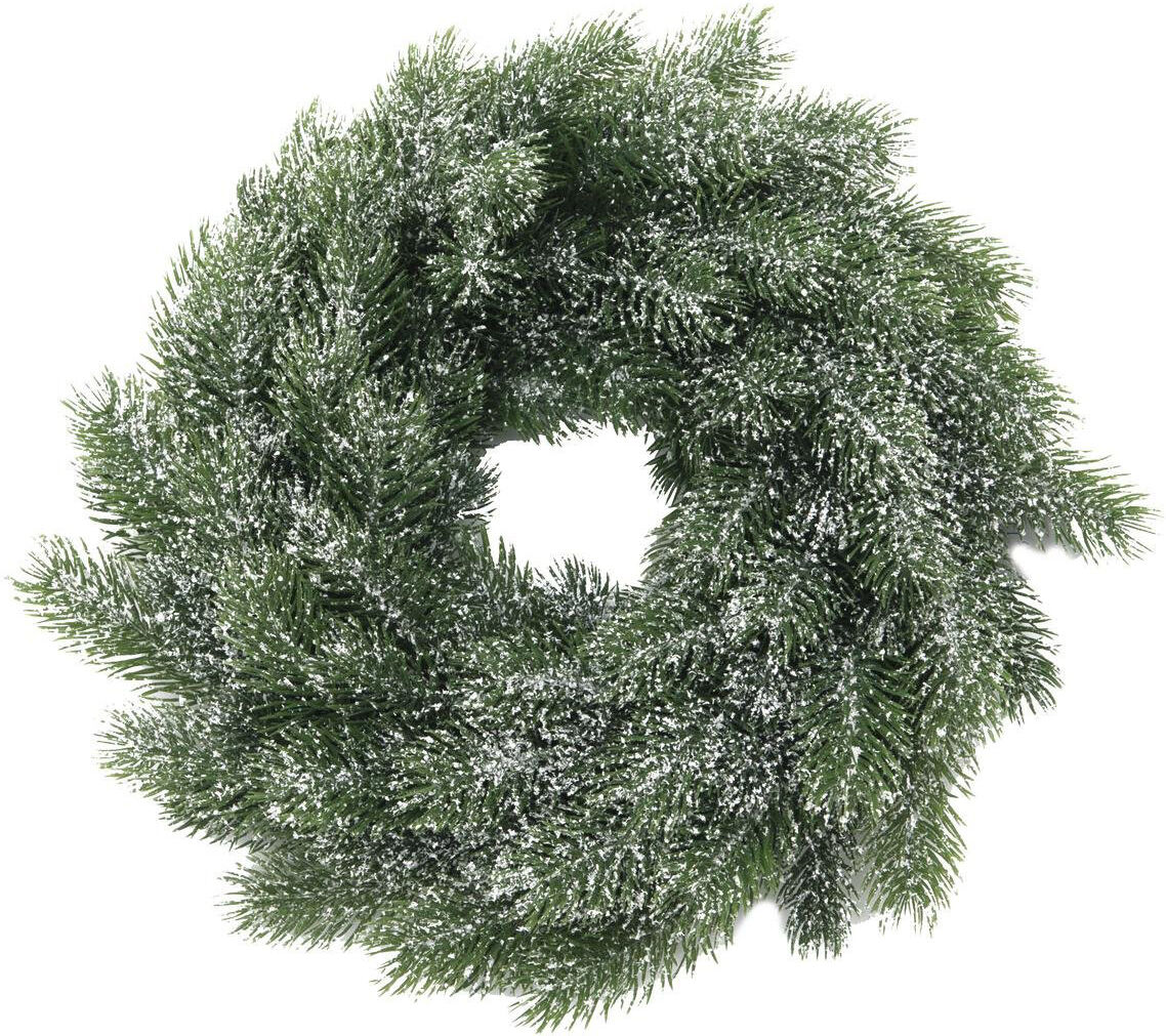 Europalms Tannen-Kranz, Beschneit, Pe, 45cm