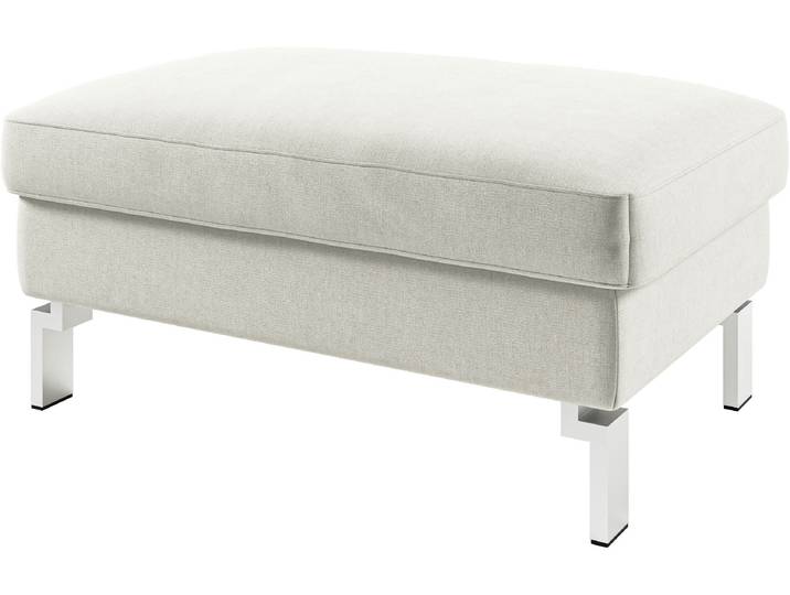 Polsterhocker 3C CANDY Lecce , silber, B:90cm H:45cm, Hocker, Polsterhocker, Passend zur Serie Lecce