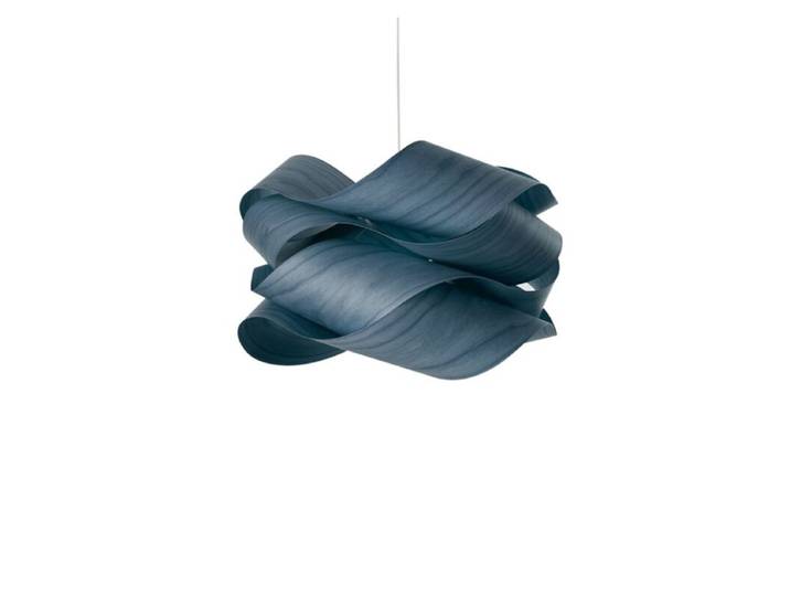 LZF Pendelleuchte Link - Blue (Blau) , Nickel matt , Small Natur