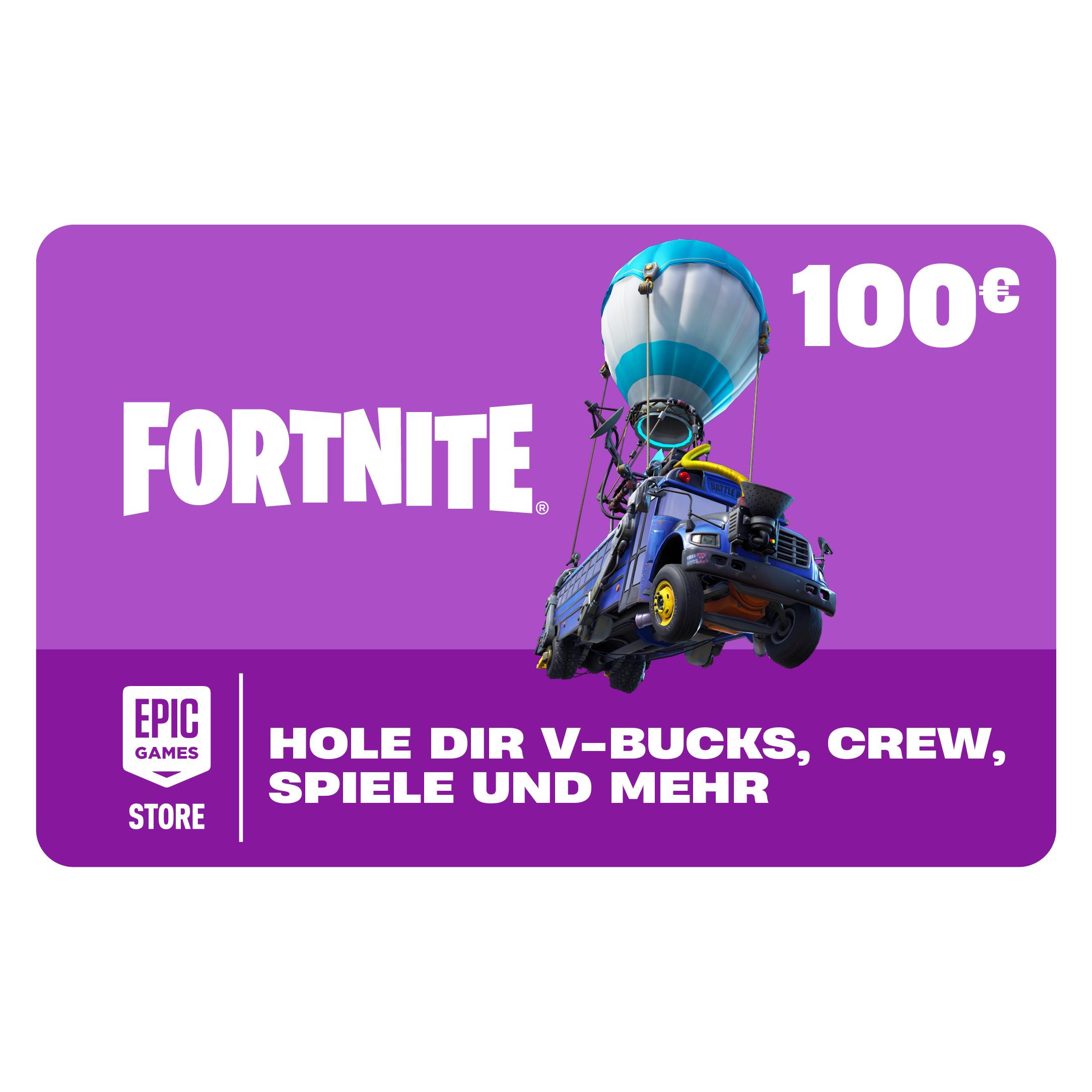 Epic Guthabenkarte 100€ (10 EUR) (Epic100)