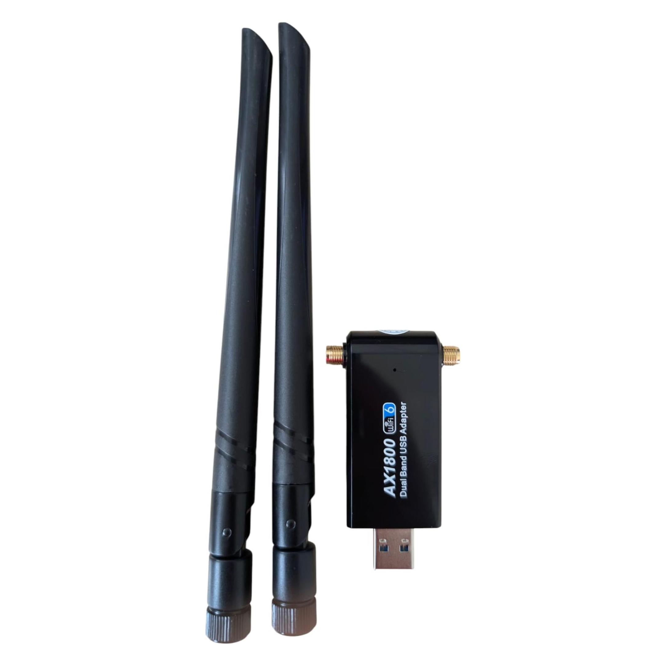 Allnet Wireless AX 1800Mbit USB 3.0 WLAN Stick Dongle ALL-WA1800AX-EXT mit externen Antennen (USB 3.0) (ALL-WA1800AX-EXT)