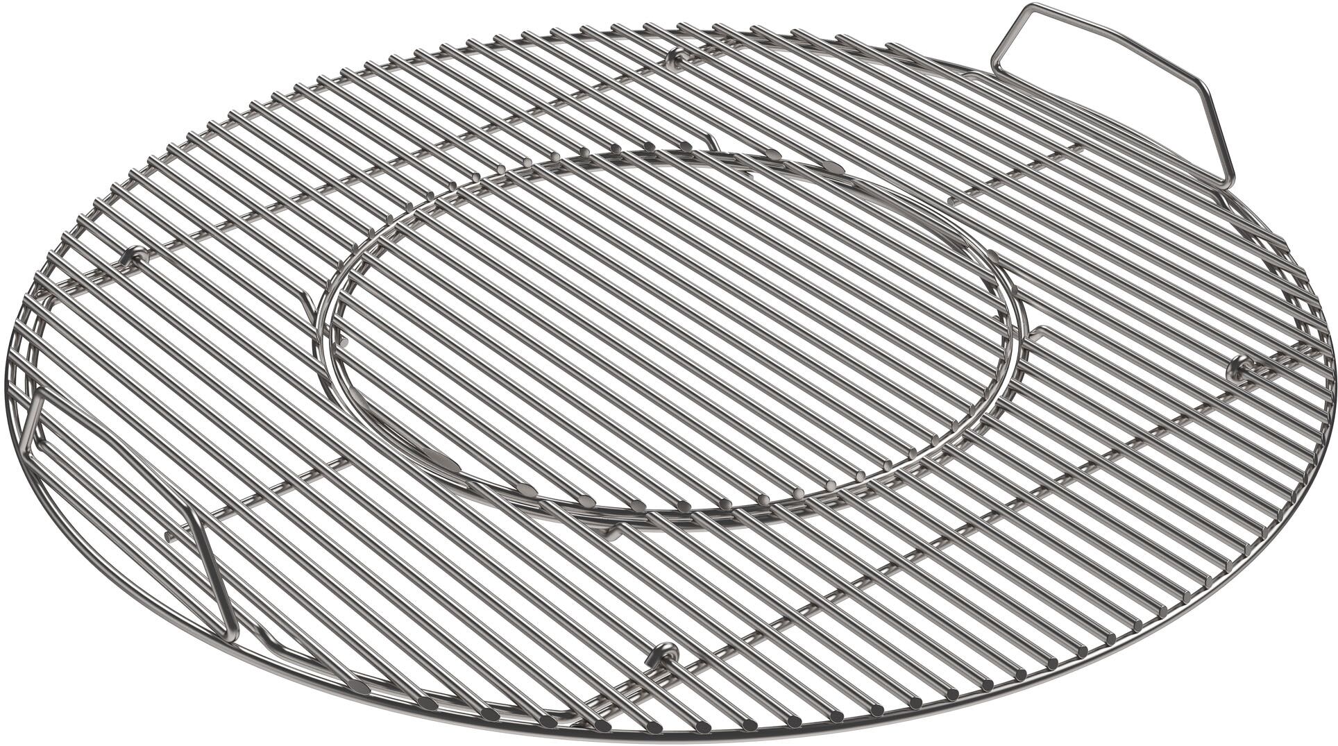 Grillrost RÖSLE "Vario+", silber (silbern), H:6cm Ø:59cm, Edelstahl, Grillroste, Grillrost, für Kugelgrill No.1 F60, Edelstahl silbern B/H/L: 6cm