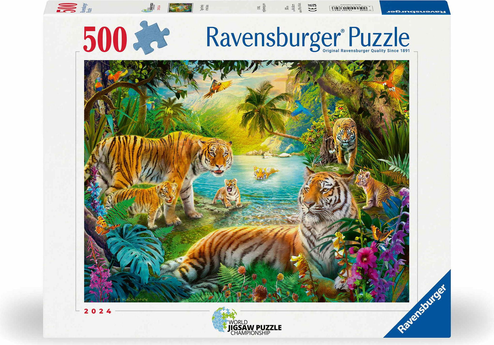 Ravensburger Tijgerfamilie in de Oase Puzzel