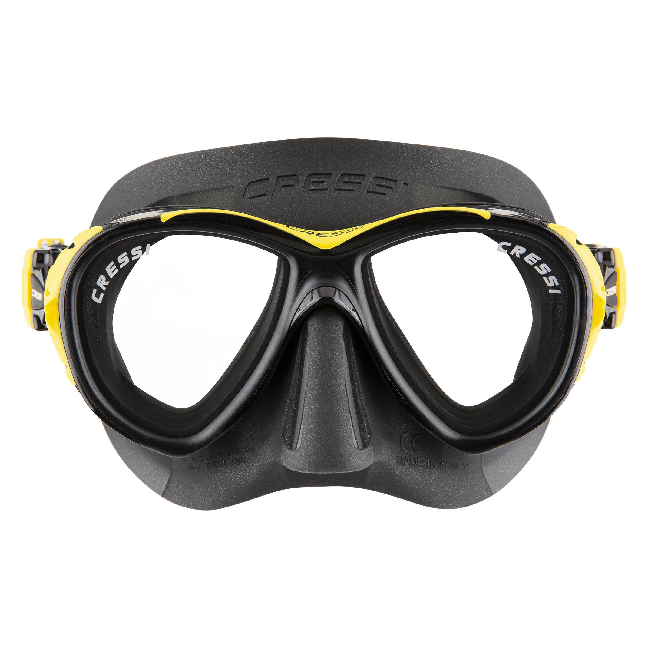 Cressi Taucherbrille Naxos Schwarz (DS535010)