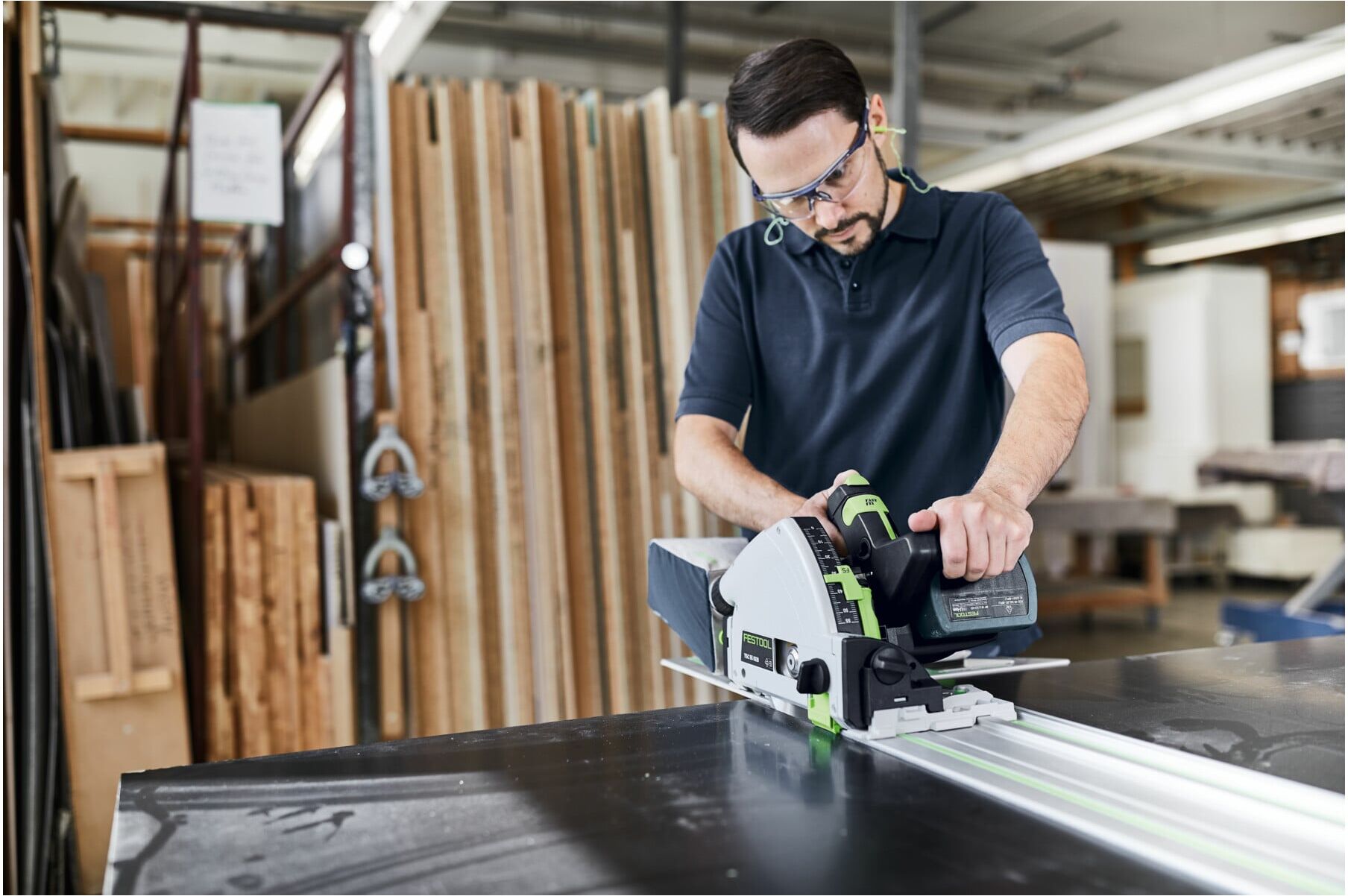 Festool FS 1080/2 Führungsschiene mit stabiler Führung und einfacher Verbindung für den Einsatz in verschiedenen Festool Maschinen, 491504)