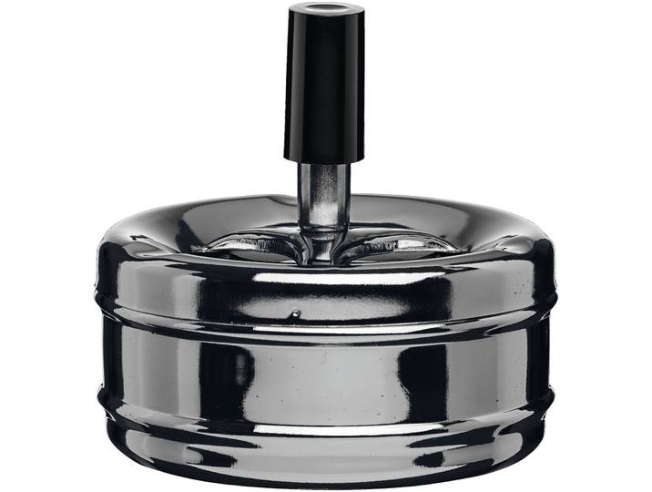 Aschenbecher Wine & more chrom Metall D 9.5 cm