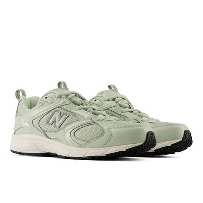 Sneaker NEW BALANCE "408", Damen, Gr. 36,5, grün (silber moss, bayberry), Mesh, Synthetik, Schuhe Sneaker, inspiriert vom Design des New Balance 530 und 740
