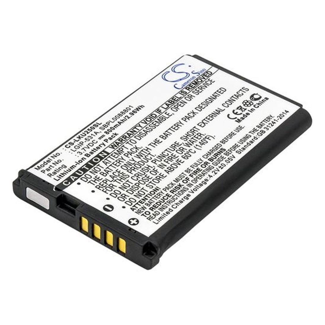 NoName Battery for LG A100 Amigo etc (LKU250SL)