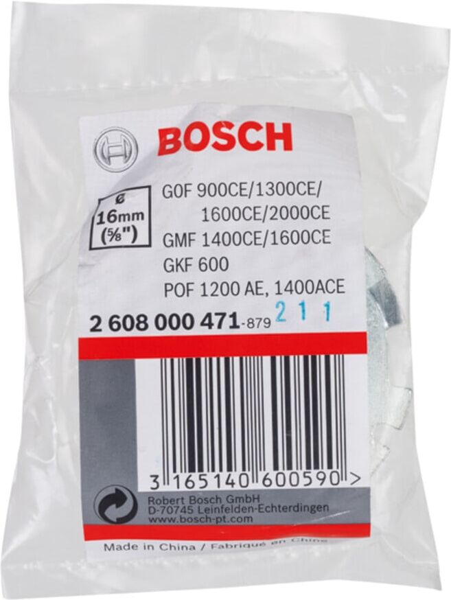 Kopierhülse für BOSCH-Oberfräsen mit Schnellverschluss 16 mm (2608000471)