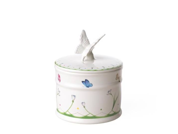 Villeroy & Boch – Colourful Spring Dose Klein, Gebäckdose Mit Deckel, Plätzchendose Keramik, Keksdose Mit Deckel Weiß, Porzellandose Mit Deckel Klein, Ostern Vorratsdose, Dose Mit Deckel, Porzellan