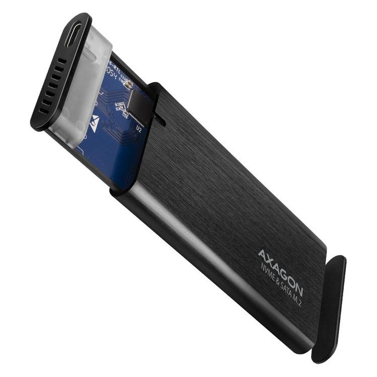 Axagon EEM2-SB2 USB-C 3.2 Gen 2, M.2 SSD Gehäuse - schwarz (M.2) (EEM2-SB2)