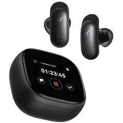 SOUNDCORE BY ANKER Liberty 5 Pro Max, KI-Notizassistent, glasklare Anrufe, 1.78" AMOLED-Display, ANC, In-ear Kopfhörer Bluetooth Black