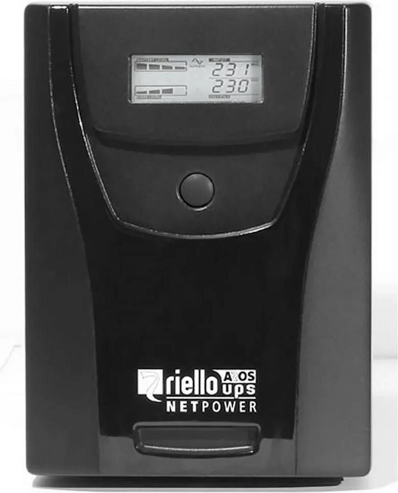 Riello NPW 1000 Interactieve UPS, 1000 VA, 6600 W, zwart