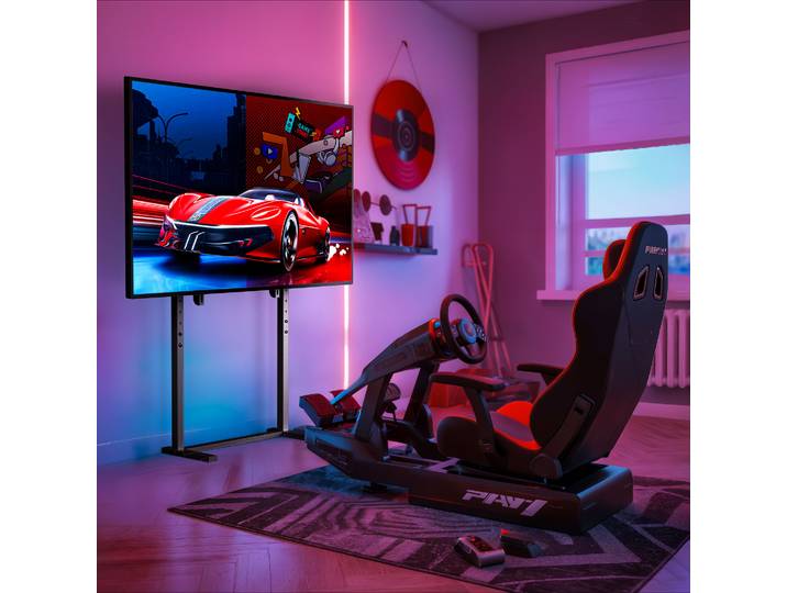 Support TV sur Pied, Pied TV Universel Support TV Pied Supports Et Meubles TV pour LCD/LED/Plasma de 32-100 Pouces Hauteur Réglable - Charge Max 40kg VESA 800x400mm
