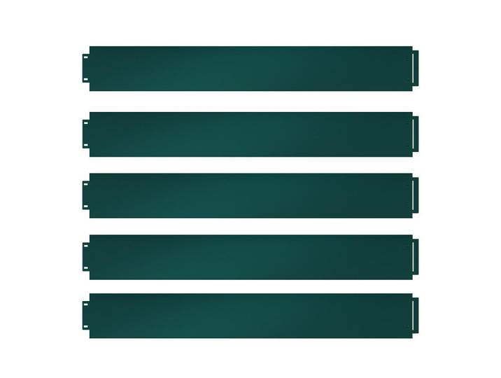 Vicco Rasenkante Grün 100 x 18 cm 15 meter, Metall, Rechteckig, 100x18x0.7 cm, Gartenzubehör, Hochbeet