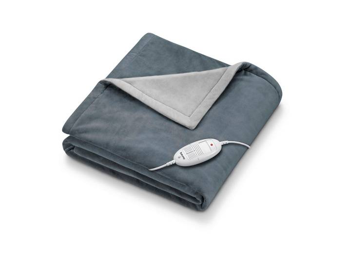 Beurer Heizdecke, Grau, 19x33.5x37.5 cm, Oeko-Tex® Standard 100, Freizeit & Co, Wellness & Gesundheit, Gesundheit