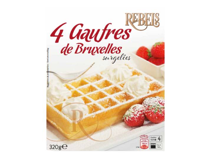 Dely Lot de 4 gaufres de Bruxelles - 320 g