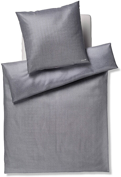 JOOP Satin Bettwäsche HERRINGBONE 70x90cm/140x200cm Stone grau EG