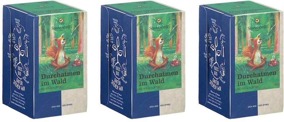 SONNENTOR Durchatmen im Wald Bio Kräutertee 3x18stk
