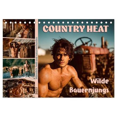 Country Heat - Wilde Bauernjungs (Tischkalender 2027 DIN A5 quer), CALVENDO Monatskalender