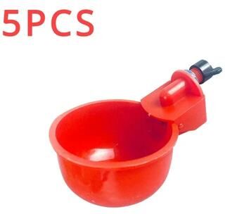 Inspired Living Automatic Poultry Waterer Cups Chicken Drinking Cups & Poultry Water Dispenser System 5pcs