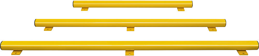 Unterfahrschutz-Balken, BxH 130 x 86 mm, feuerverzinkt, gelb kunststoffbeschichtet, Länge 1250 mm Black Bull