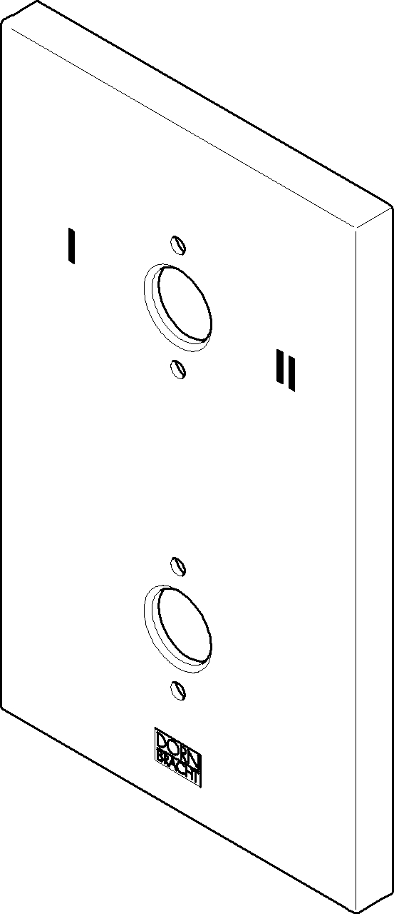 plaque de recouvrement Dornbracht pour UP Therm. 091102263-00 chromé