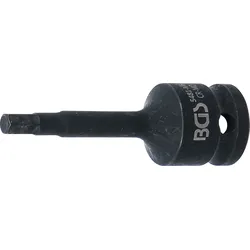 BGS Kraft-Bit-Einsatz | Länge 75 mm | Antrieb Innenvierkant 12,5 mm (1/2"") | Inn...