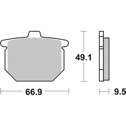 SBS Bremsbelag 517HF Street Ceramic