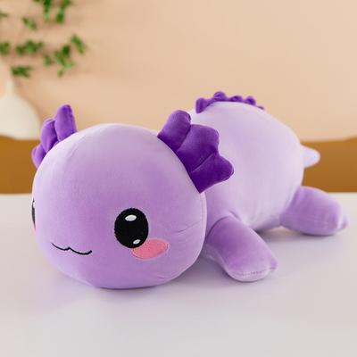 Friendly Fresh Finds Super Soft Plush Salamander Stuffed Toy Cute Axolotl Animal Pillow For Kids And Home Decor purple