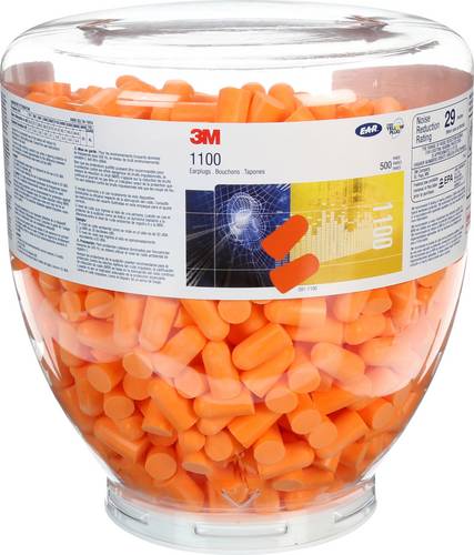 3M 1100B Gehörschutzstöpsel Nachfüllpackung 35 dB einweg EN 352-2 500 Paar