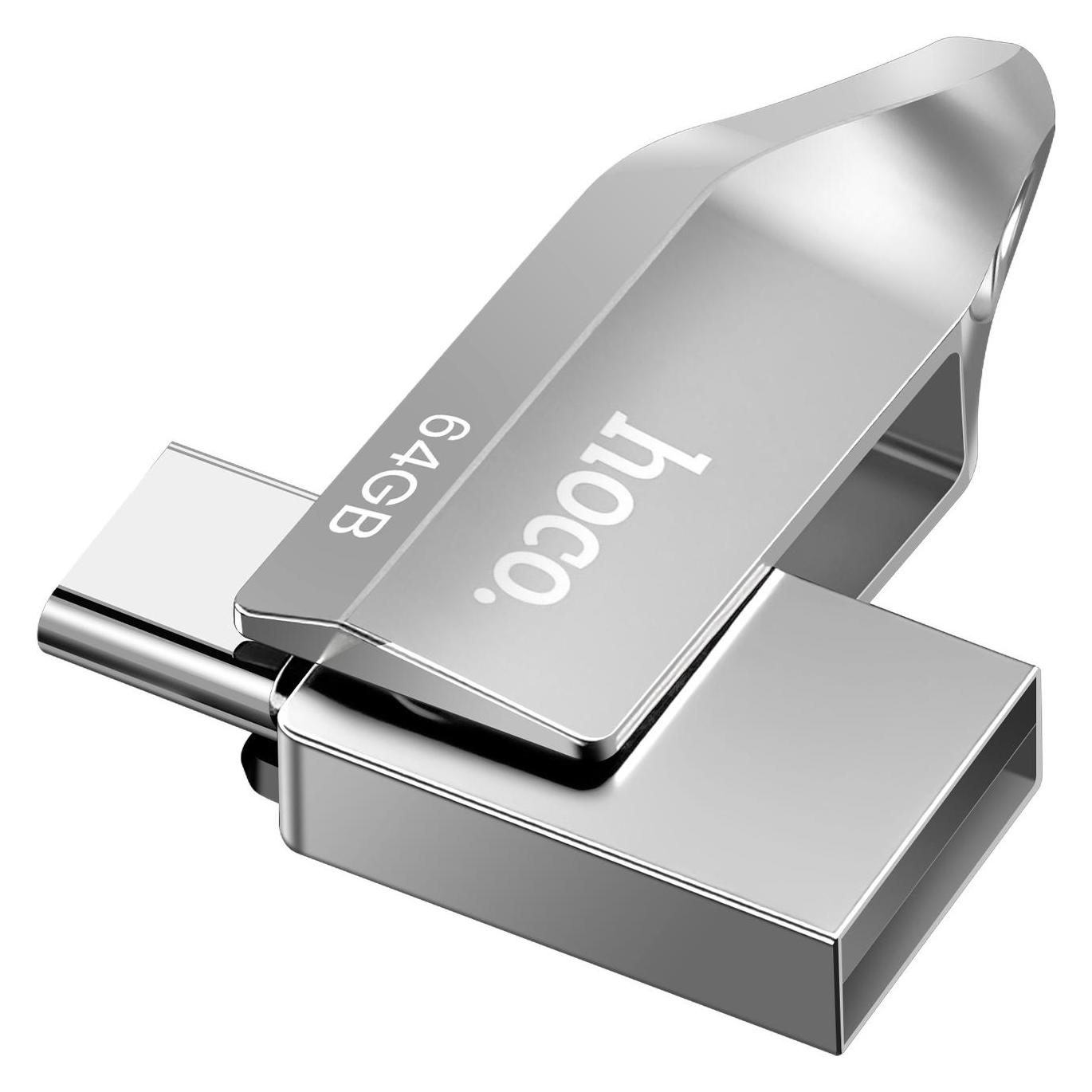 Hoco Memory cards pendrive USB A + USB C UD8 16GB USB3.0 (16 GB, USB-A, USB-C) (58229236)