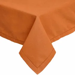 TISCHDECKE terrakotta 137/178 cm, 100% Baumwolle