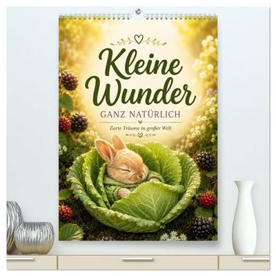 Kleine Wunder GANZ NATÜRLICH (hochwertiger Premium Wandkalender 2027 DIN A2 hoch), Kunstdruck in Hochglanz