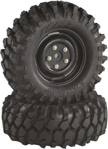 Absima 1:10 Crawler Kompletträder Offroad V Block Crawler Schwarz 2St.