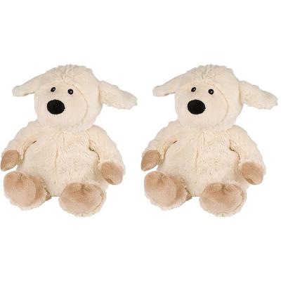 Wärme Stofftier Beddy Bear Schaf beige 2x 2x1 St