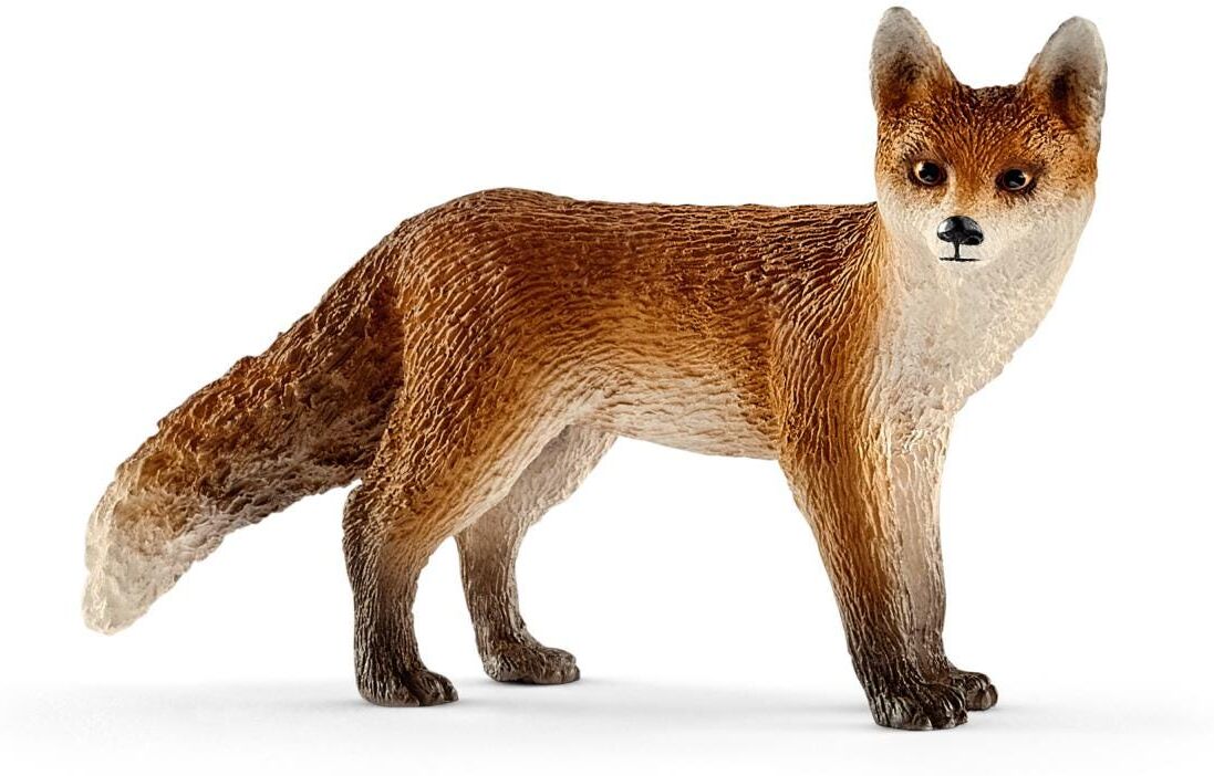 Schleich WILD LIFE Fox Figure, 8 x 2.6 x 4.9 cm, for Children, Red, Animal Toy