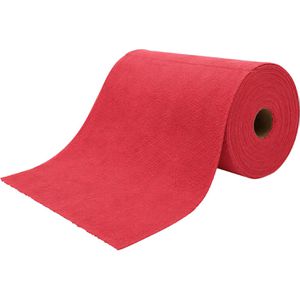 Rogge Allzwecktuch Mikrofaser-Rolle, 30 x 30 cm, aus Mikrofaser, auf Rolle, rot, waschbar, 75 Stück