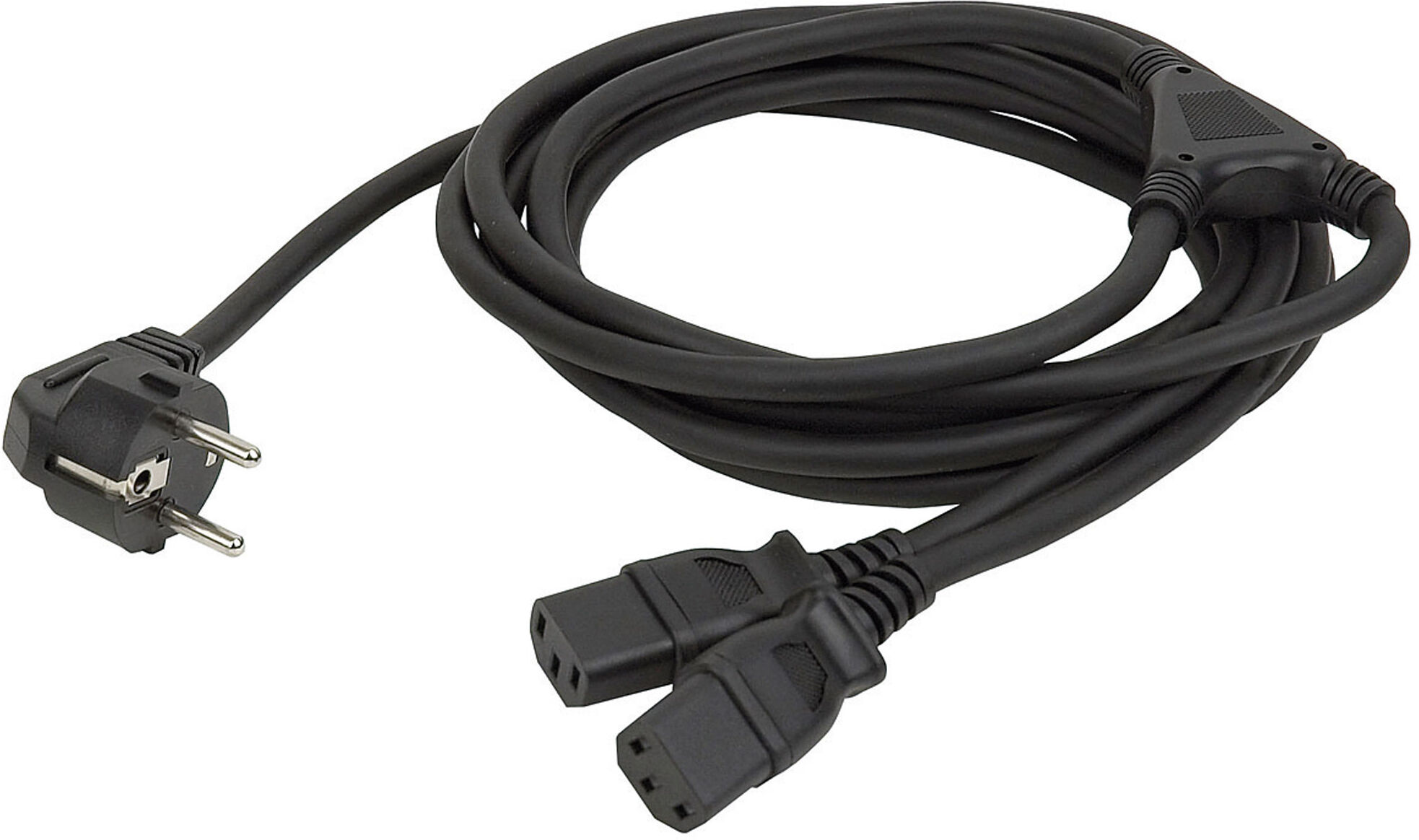 DAP Audio Schuko-Stecker Auf 2 Iec-Splitter, 3 M