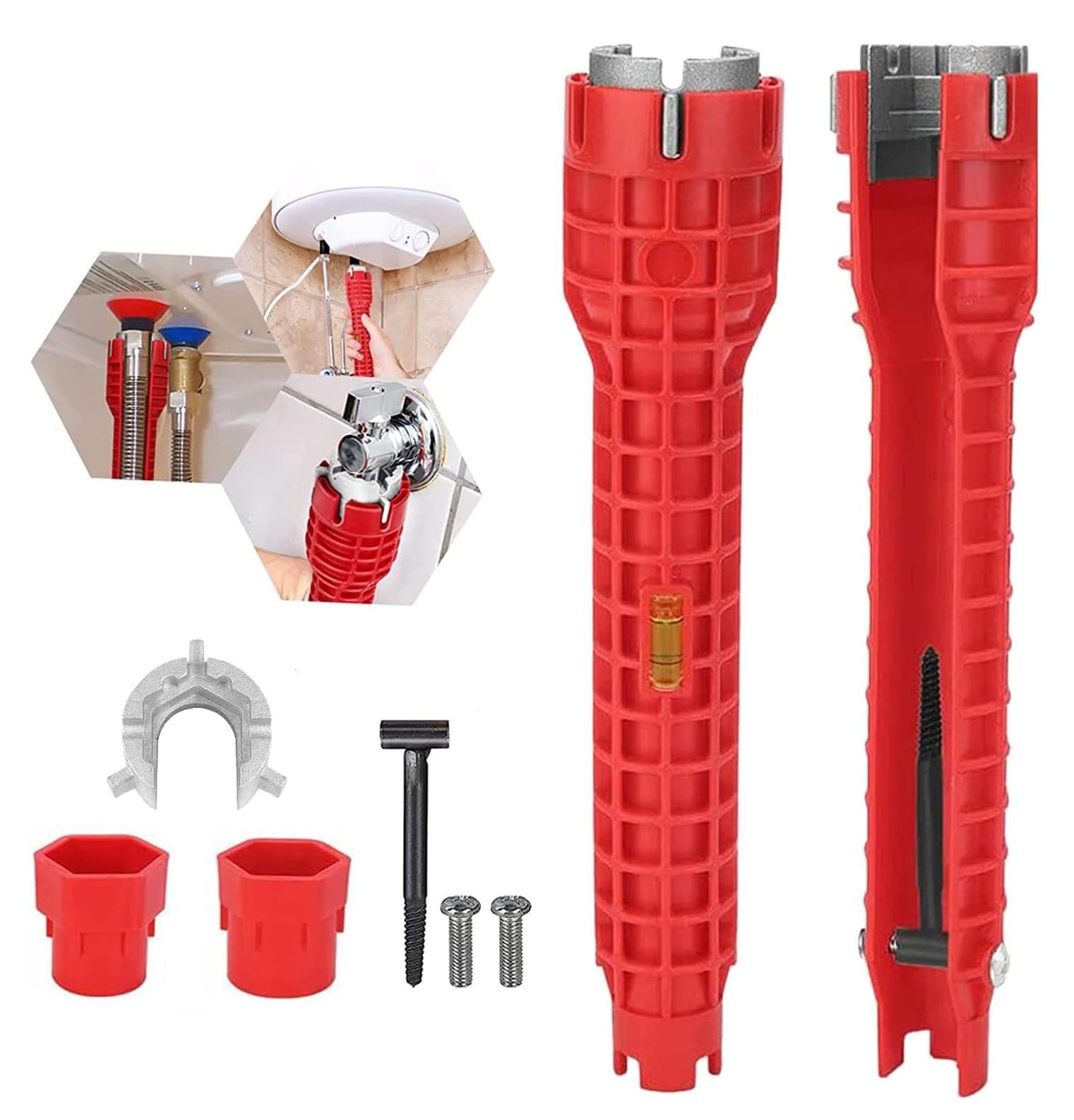 Selius 8 in 1 Kraanmoersleutel Set - Sanitair Installatie Kit voor Badkamer en Keuken