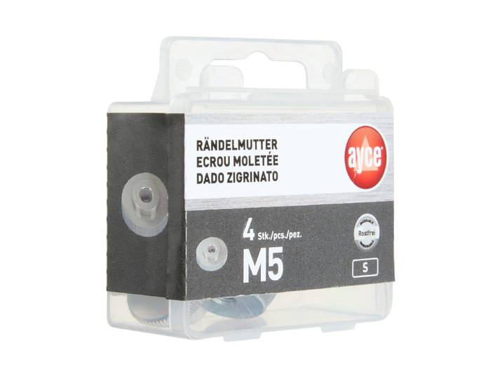 Ränderlmutter Edelstahl M5 4 Stück